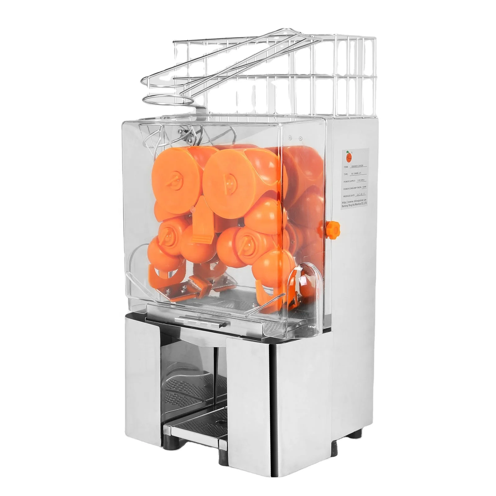 

Hot sale automatic fresh fruit juicer machine orange lemon citrus juice extractor orange juicer squeezer dispenser machine