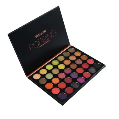 

BEAUTY GLAZED Pearly Lustre Popping Beauty Cosmetic 35 Colors Highlight Matte Eyeshadow Palette