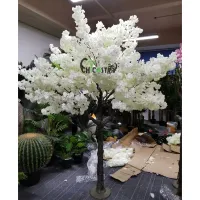 

wedding decor cheap silk indoor white cherry blossom tree artificial flowers trees for decoration