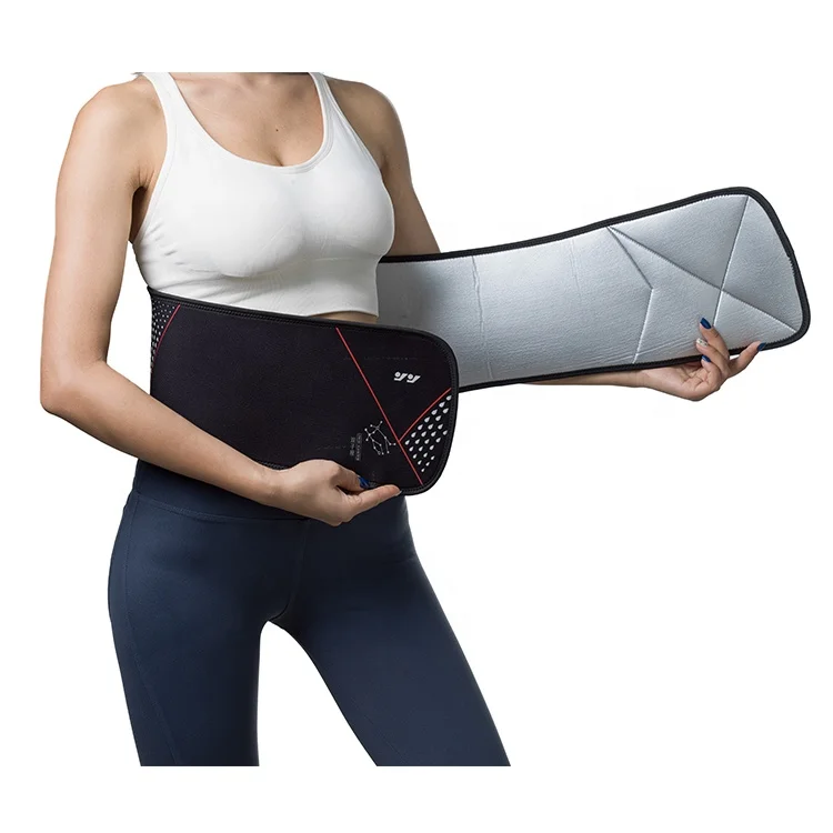 

Custom accept slimming waist trainer support adjustable waist trimmer belt, Black