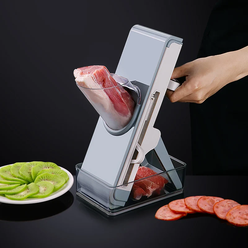 

kitchen accessories Safe Manual Onion Veggie Chopper Graters Frozen Meat Slicer Mandoline Vegetable Slicer Cutter