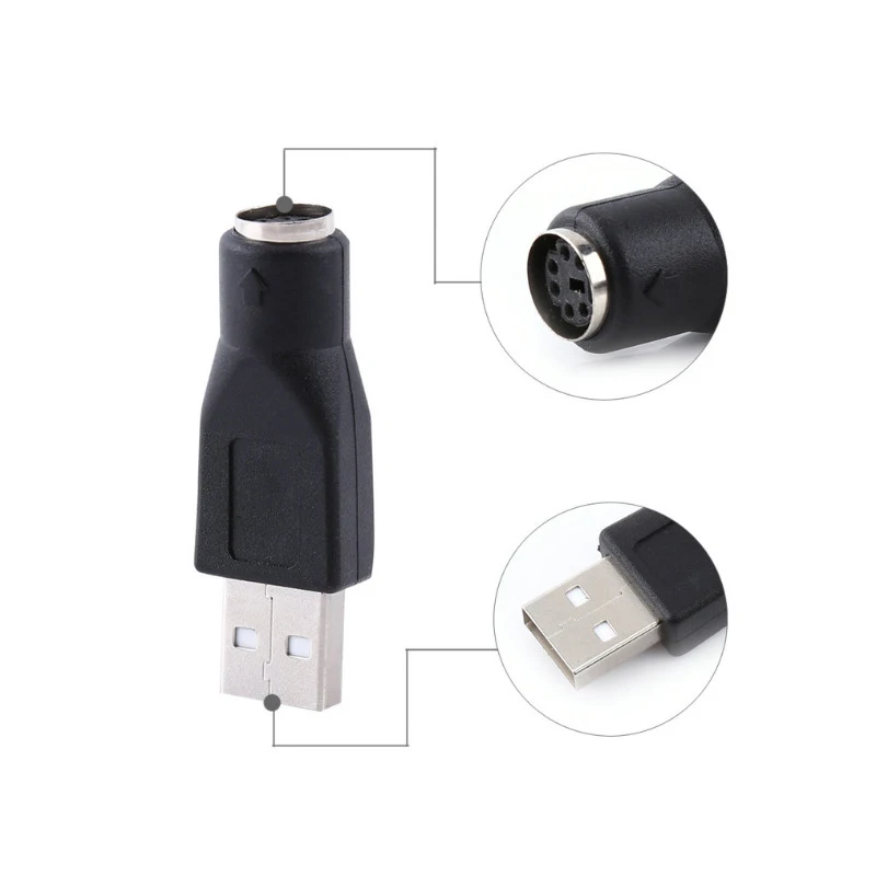 

USB Male to for PS/2 Female Adapter Converter Usb connector For PC to for ps2 Keyboard Mouse