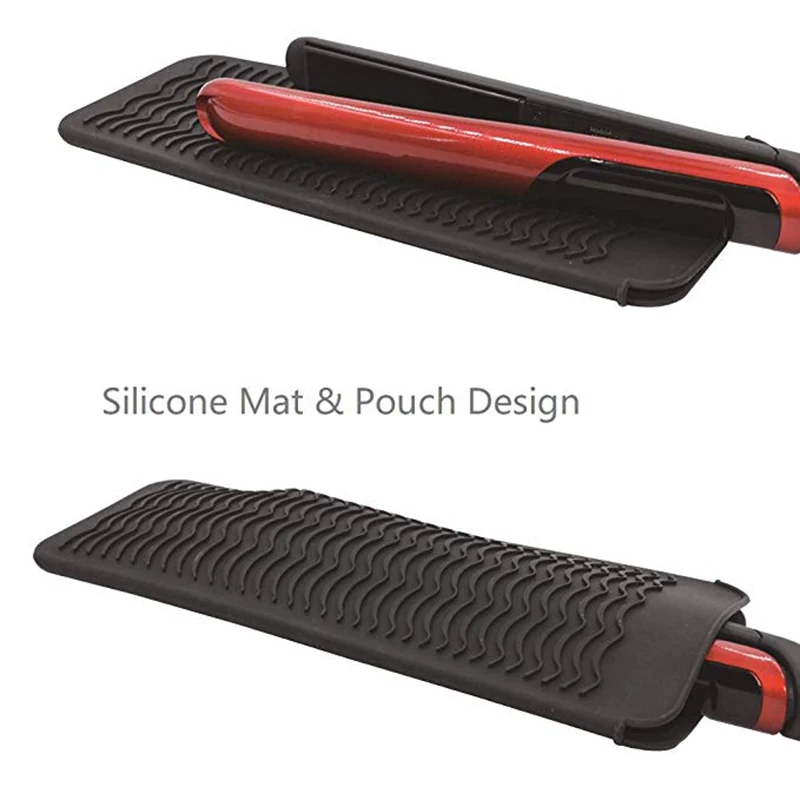 
Fashionable multifunctional silicone insulation receive bag straightener splint silicone pad 