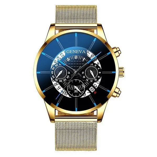 

2021 New Selling Latest Design Datemesh Strap Watch Best China Factory Low Price Datemesh Strap Watch, As picture