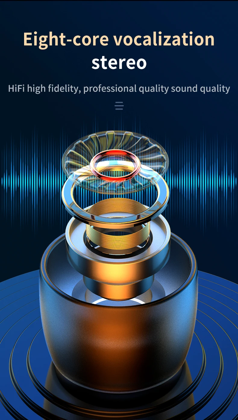 GlobalCrown Cheaper But Hi-fi Sound Quality Dual Host TWS 5.0 headset with Upgraded LED Digital Display Charging Case - ANKUX.COM