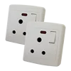 Feihui 1 gang 15A 3 pin triple pole/ 15amp 15 amp three hole plug British/BS/UK child safety protect electric wall switch socket