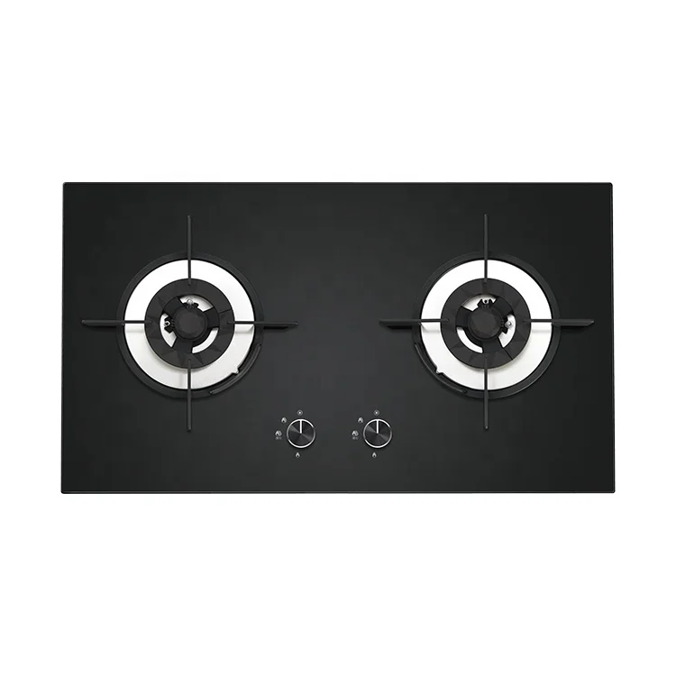 
Built-in kitchen hob tempered glass gas hob 2 burner gas hob spare part 