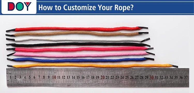 Custom Blank Logo Silicone Dipping Flat Shape Gradient Color Shoelaces for Hoody