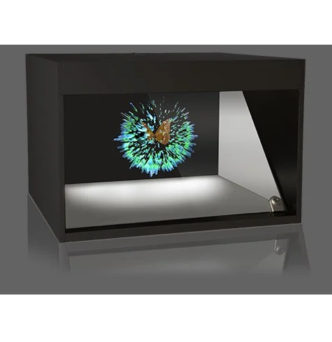 

1 sides view 22 inch 3D hologram display holograms pyramid 3D hologram projector