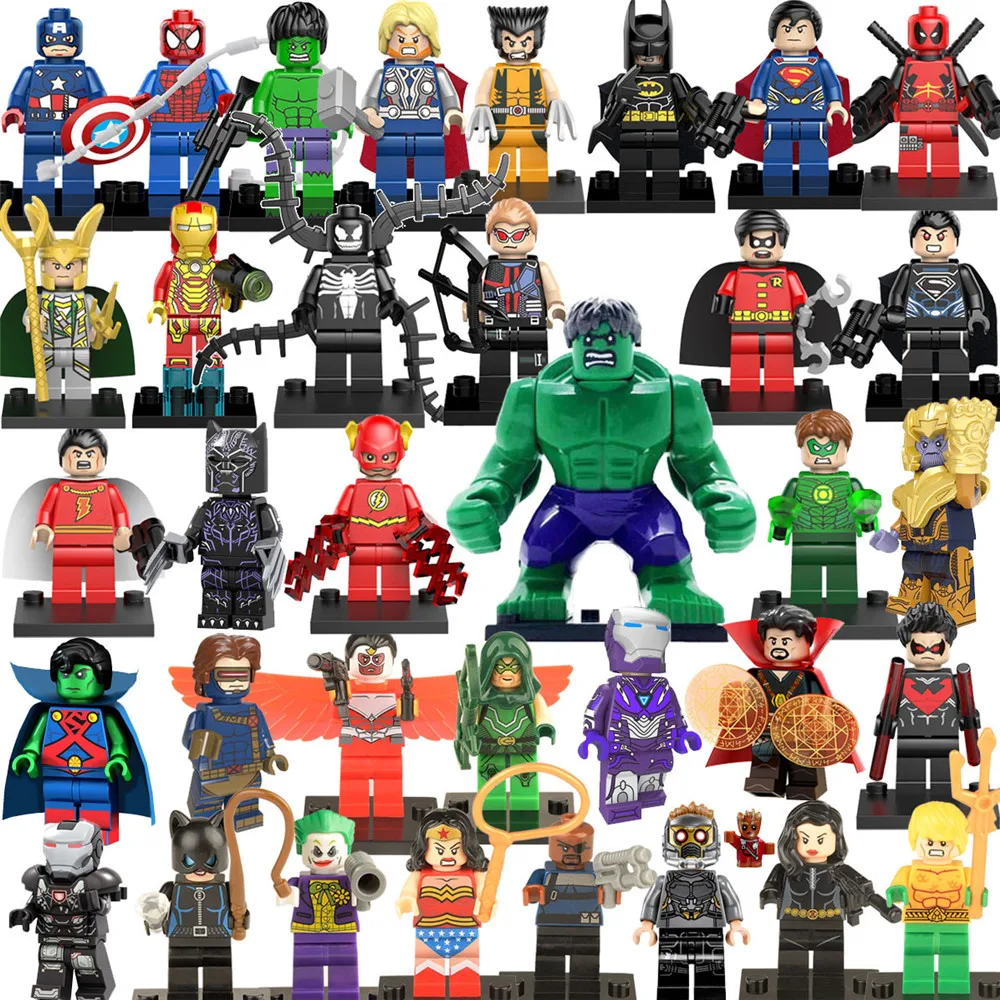 

Free shipping!! 35pcs/set Super Heroes Figures Assemble Model Assemble Building Bloks Bricks Toys
