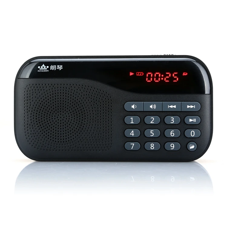 

Digital MP3 Player Portable Speaker with SD Card/FM Radio LED Digital Display