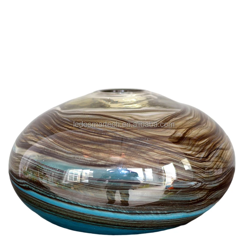 

Elegant Home Decor Turquoise large fish bowl vase for flowers, Turquoise cathiness