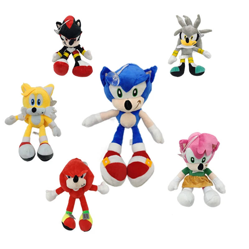 

Ready to Ship 20cm Super Sonic Plush Toy The Hedgehogs Stuffed Cartoon Character Sonic Doll Sonic Plush Toy For Gift