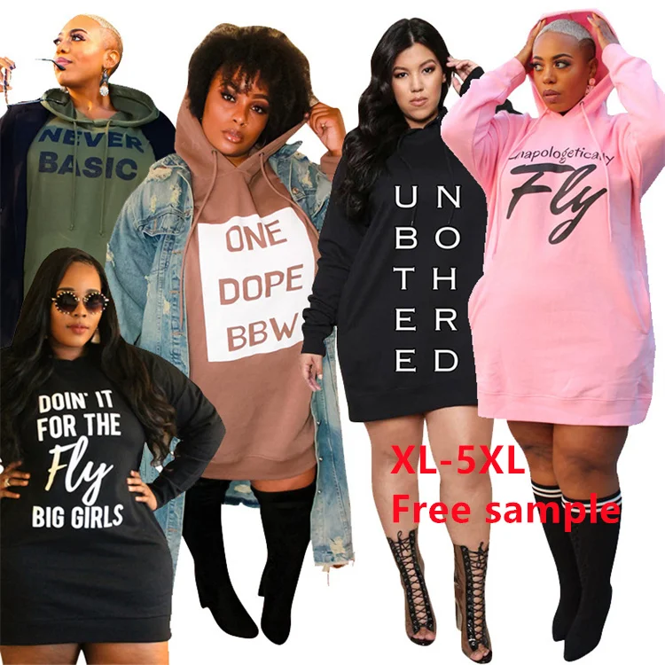 

Custom Casual Plus Size Oversized Long Sleeve Hood And Sweatshirts Womens Hoodies Sweatshirt Dress, Picture