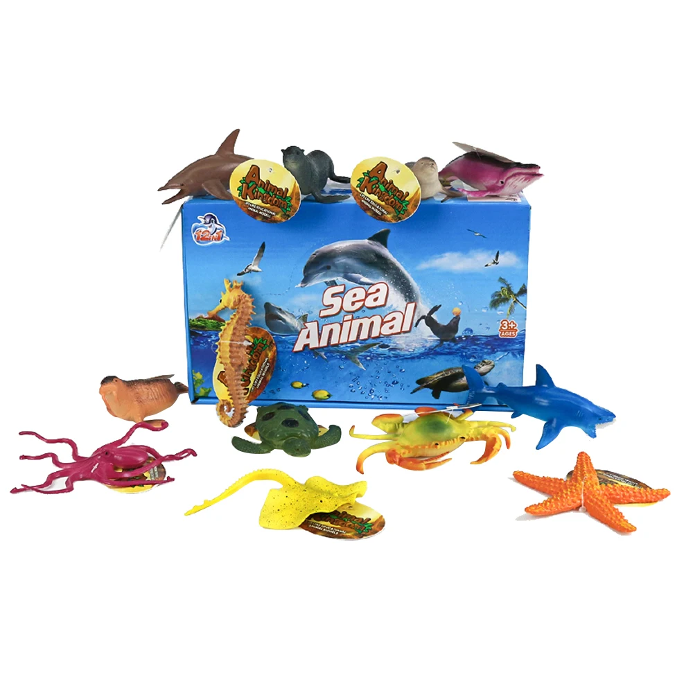 12 Kinds Mixed Package Sea Animal World Plastic Toy - Buy Animal World ...