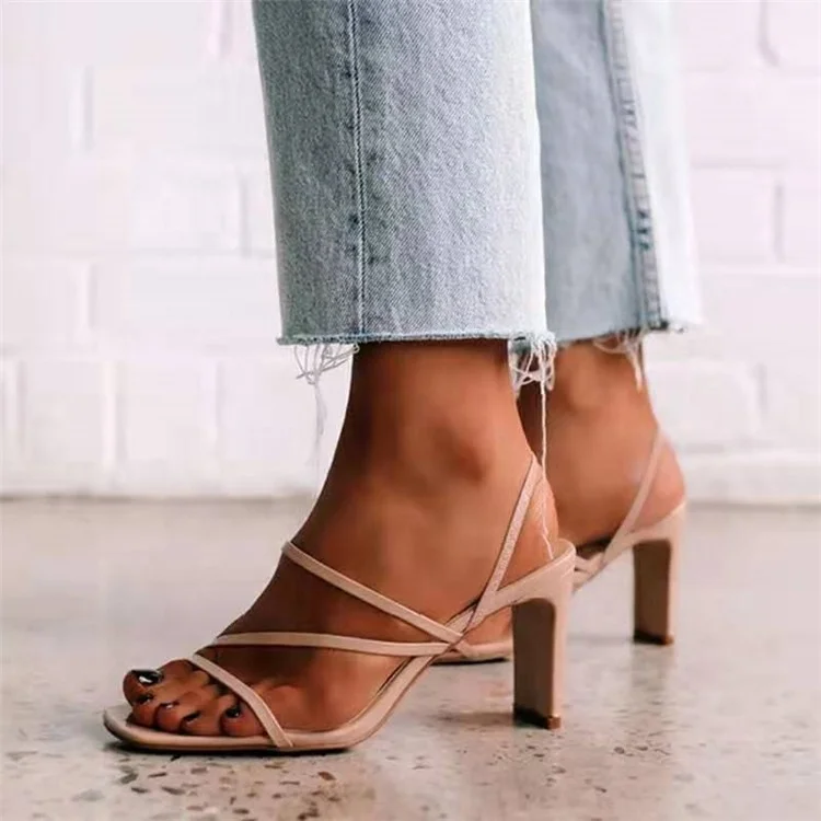 

Autumn new style square heel fashion women high heel sandals and slippers, Black,white,brown,blue