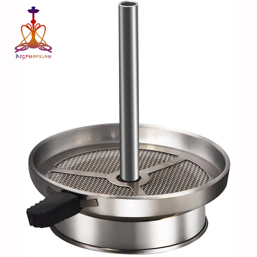 

Hookah Charcoal Holder Heat Management System Device Chimney Pot Box Wind Cover Stainless Steel Shisha Coal Heater for Bowl