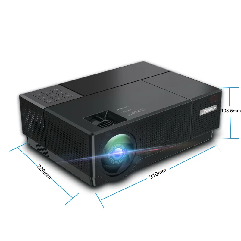 

Home Theater Projector Full HD 1080P Projectors Outdoor Cinema Proyector 4K LED Smart Beamer Multimedia Projektor, White/black