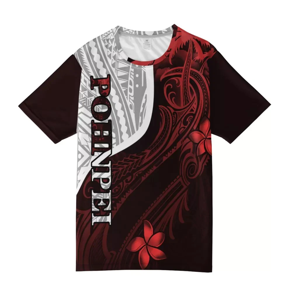 

Polynesian tribal design Custom Clothing Pohnpei Printing American Fashion 2021 Mens Polyester T Shirt plus size Casual tops, Customized colors