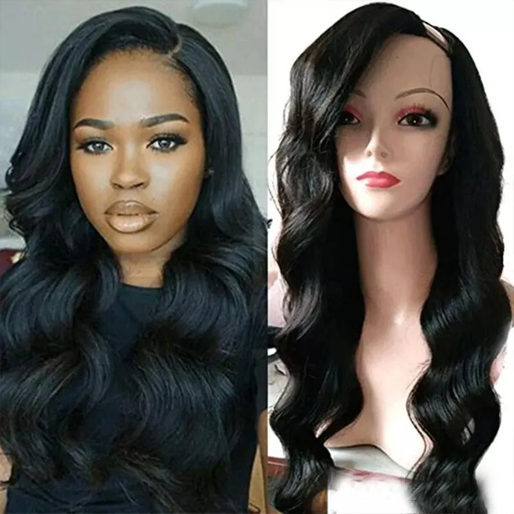 human hair wigs with side bangs