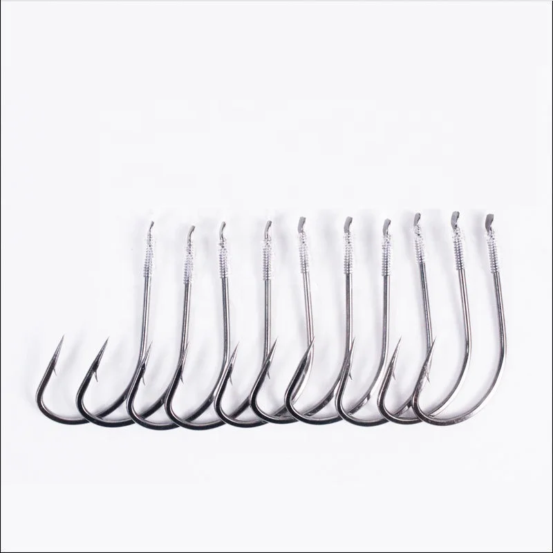 

OEM And On Stocks Fishing Tackle Sea Fishing  Binding Hook Nylon and Iron Material Barbed Fishing Hook, As picture