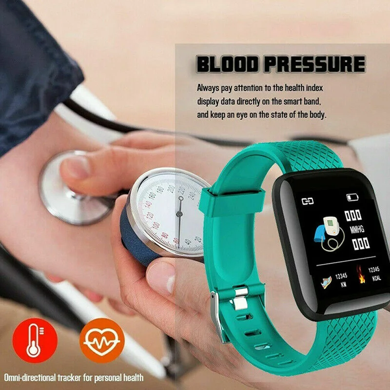 D13 Smart Watches 116 Plus Heart Rate Watch Smart Wristband Sports