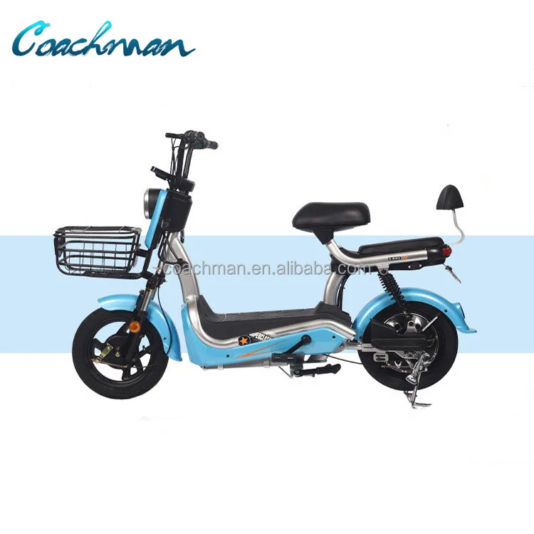 

350w 2 wheel electric bike scooter/electric moped with pedals motorcycle electric