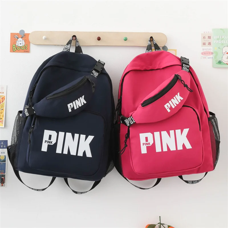 

Customized Logo Pink Backpack Cross-border Foreign Trade Women's Bag Backpack Sequined Laser Student Bag, 5 colors