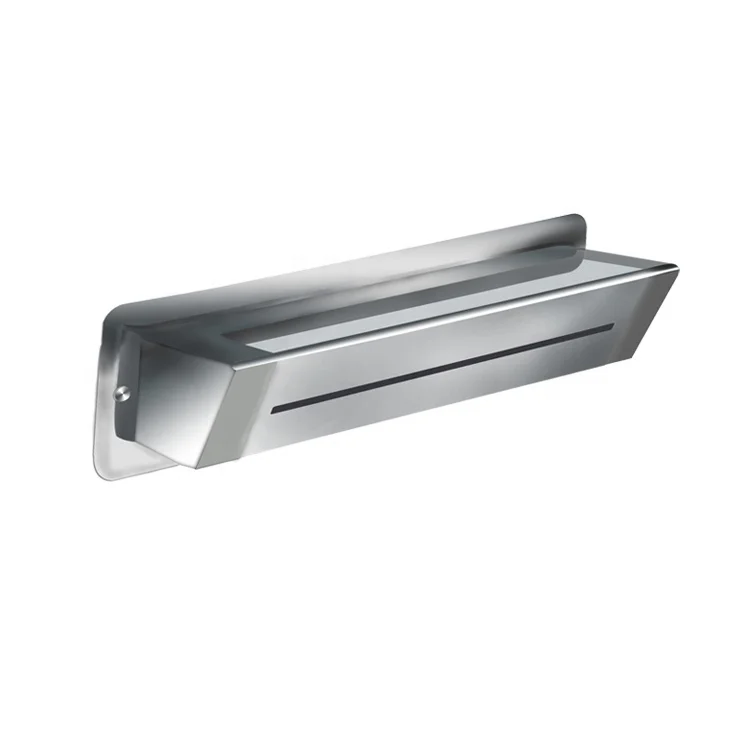 Outdoor LED Light Swimming Pool Waterfall Fountain Stainless Steel Waterfall