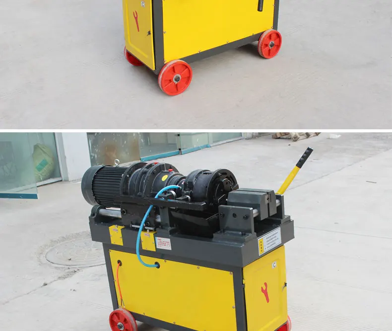 4.5kw new mini manual steel bar thread rolling machine price electric rebar thread roller manufacturer for sale