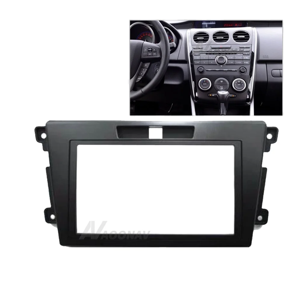 

2 DIN Car Radio Fascia for Mazda CX 7 2006+ Car Stereo Audio Installation Trim Panel GPS DVD Player Bezel Dash Frame Plate Kit