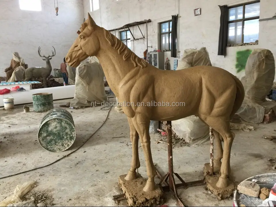 Outdoor Garden Decoration Fiberglass Life Size Animal Figurines Resin