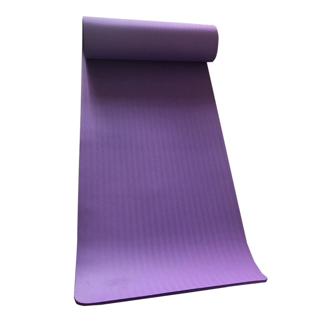 

OEM Personalized TPE ECO Friendly Anti Slip Thickness 10mm Yuga Mat Non-toxic PVC high density Yoga Exercise Mat, Purple