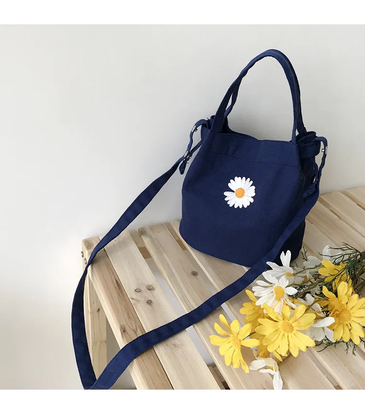 

2021 summer new trend ladies custom single shoulder handbag fashion canvas bucket bag children lunch bags wholesale, Customized