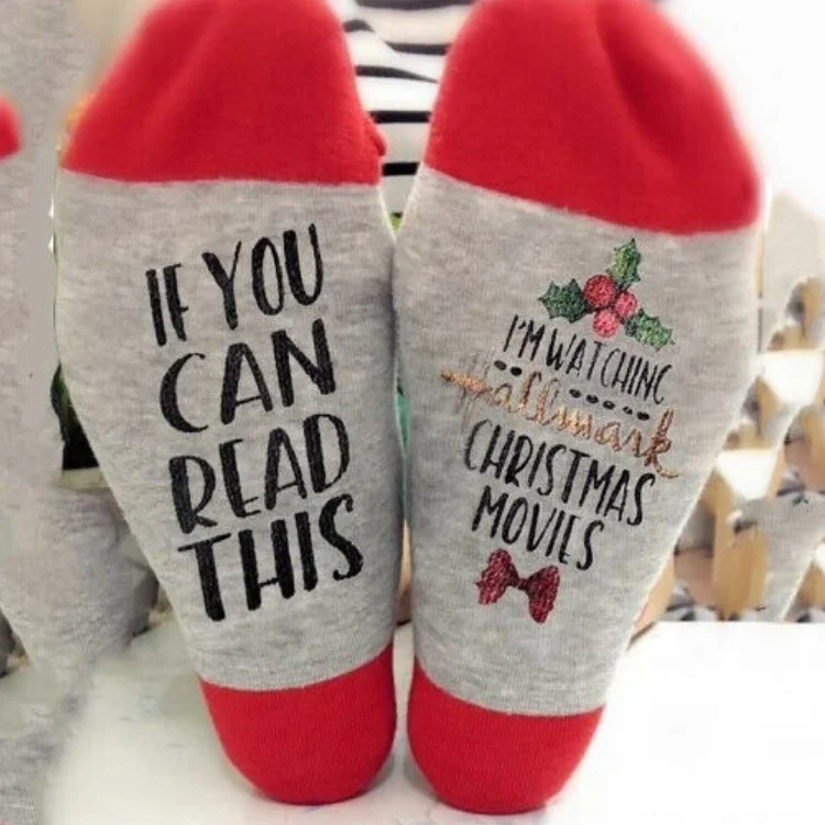 

2021 New ins fashion Letter funny Socks Christmas socks wholesale, Black,red,grey