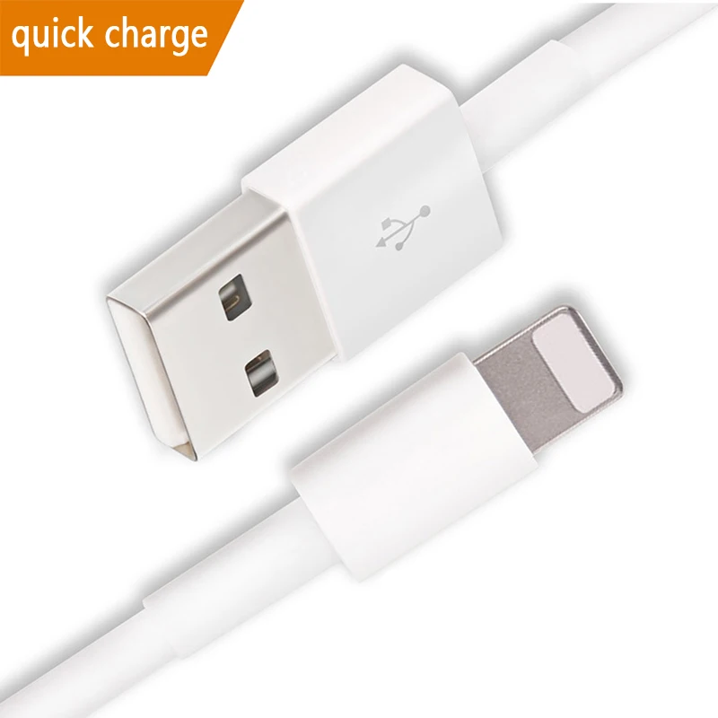

Universal Free sample original fast charging USB Cable for iPhone usb cable, White
