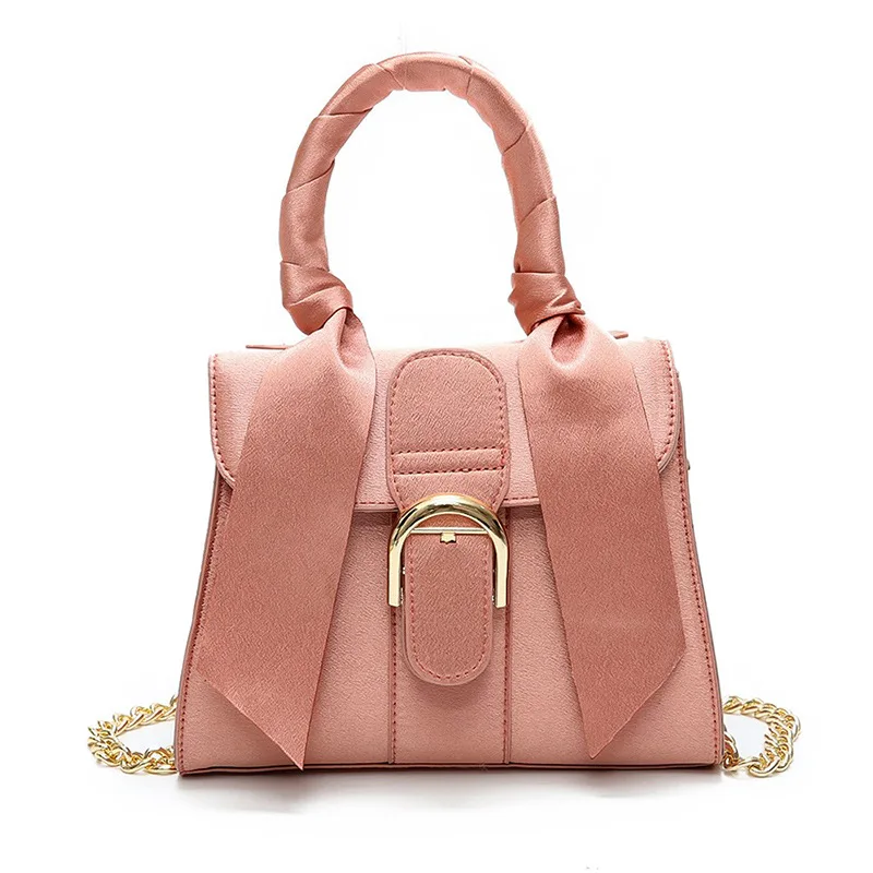 

Velvet Classy Handbags Bow Velvet Handbags 2021shoulder Bag Girls Crossbody Chain Messenger Bags For Women, Picture color