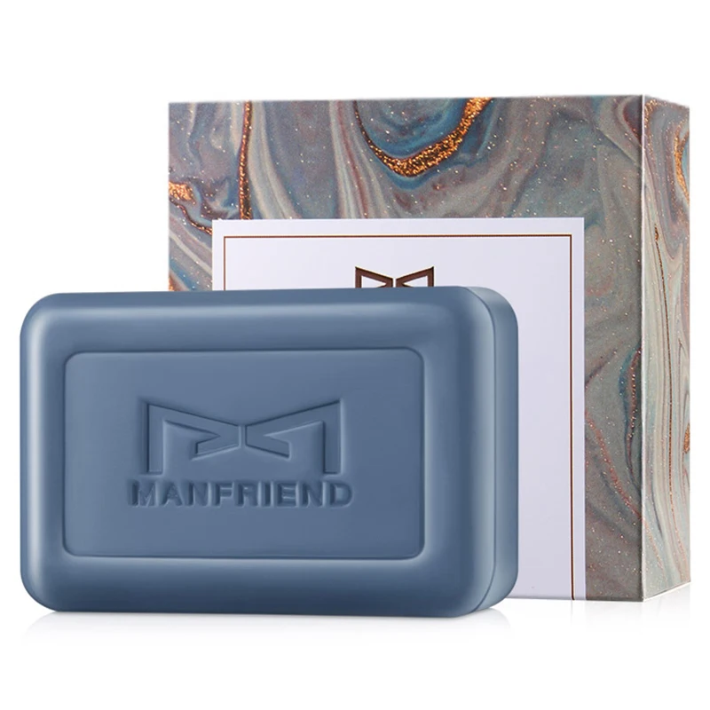 

Good Sell Eco Friendly Natural Mite Remover Glycerin Whitening Face Body Bath Handmade Soap For Men, Light blue