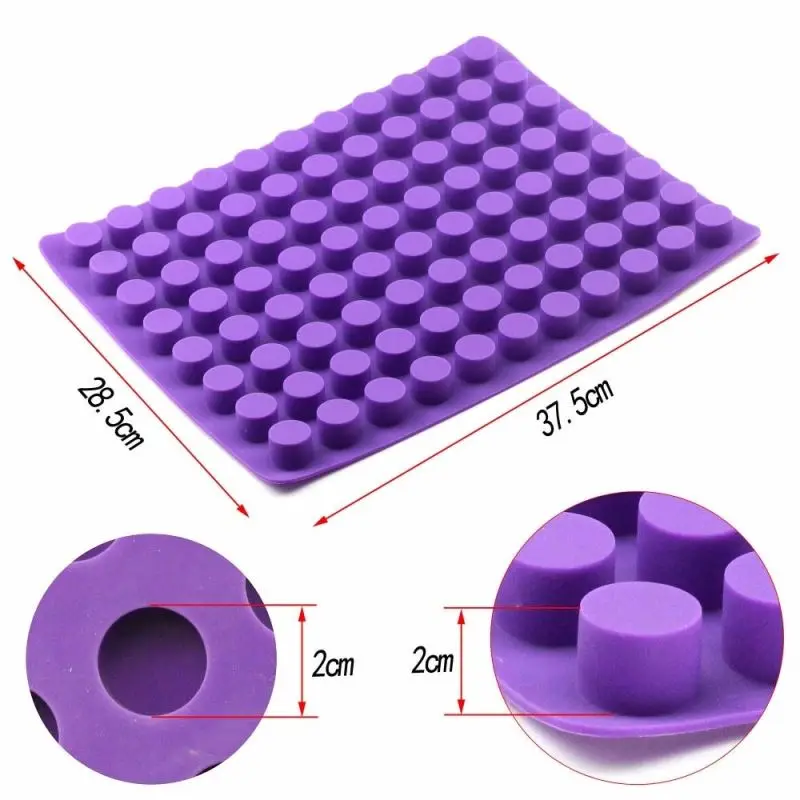 

88 cavities Mini Round mini cheesecakes molds baking silicone mold for Chocolate Truffle Jelly and Candy ice mold