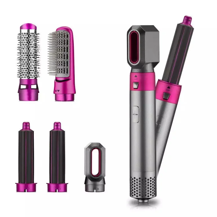 

Ceramic hair curler Multifunctional curl wand 65 watt curling irons hair with 5 barrels and 2 brush heads