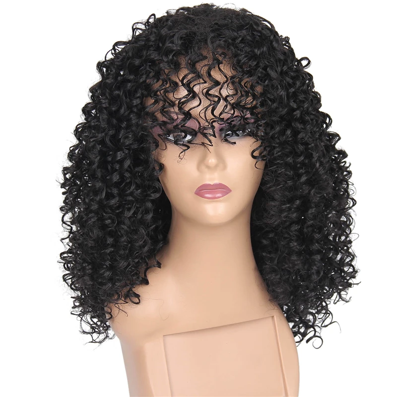 

Black Synthetic Wig Vendor Body Wave Curly Lace Front Wig Heat Resistant Synthetic Wigs For Black Women