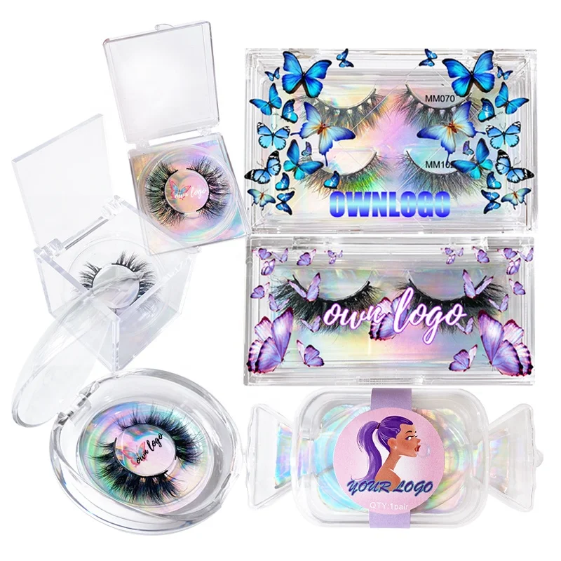 

Custom Logo Plastic Acrylic Eyelash Tray Empty Eyelash Packaging Boxes