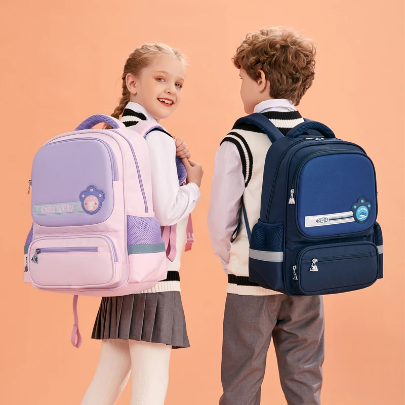 

In Stock OEM Nylon Waterproof Large Capacity Kids Girls School Bags for Boys