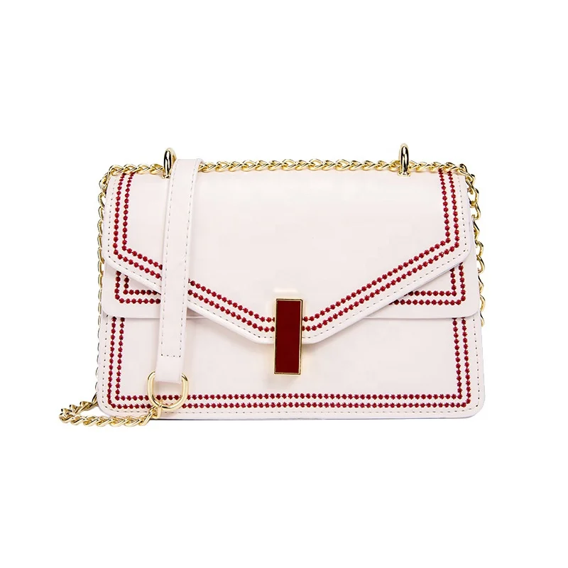 

2021 New Whole Women Fashion Trends Women Hand Bags Casual Pu Leather Chain Bags