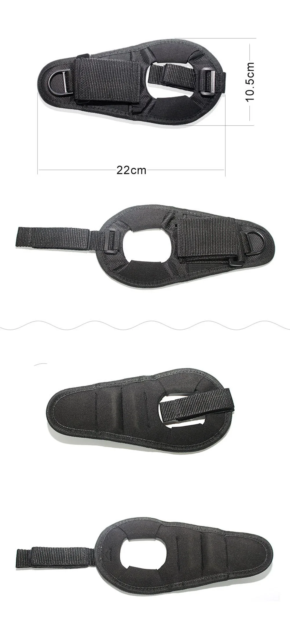 Hand Free Durable Adjustable Light Holder Portable Holster Soft Glove for Scuba Dive Diving Underwater LED Torch Flashlight