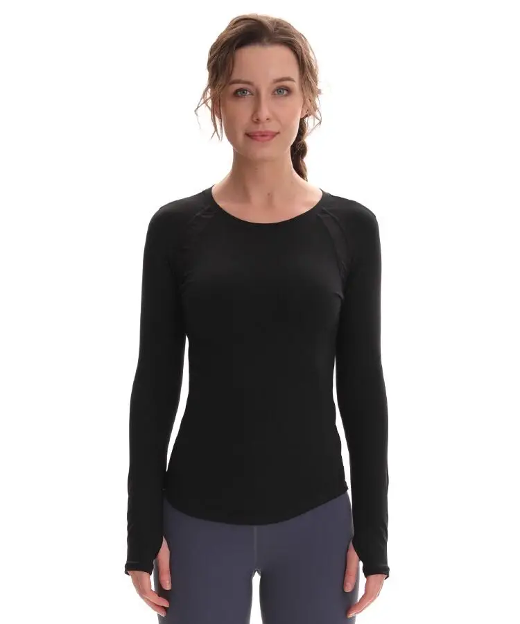 

womens sports blue dry fit athletic compression long sleeve shirt, Black;purple;pink;kaki