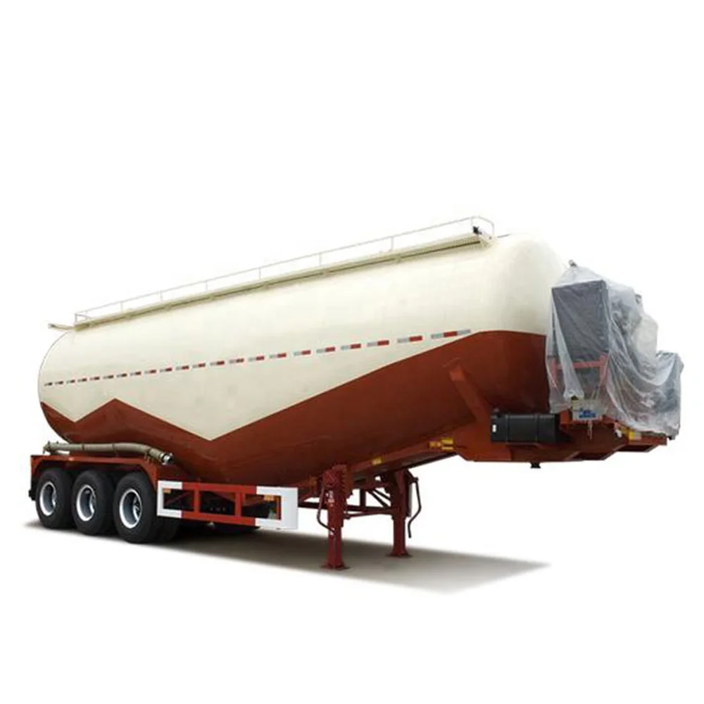 

50m3 cement dry bulk carrier 3 axles powder material transport semi trailer truck, Customers optional