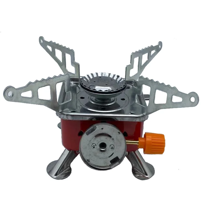 

Outdoor camping barbecue stove Portable Folding Mini Card stove gas small square stove, Customized