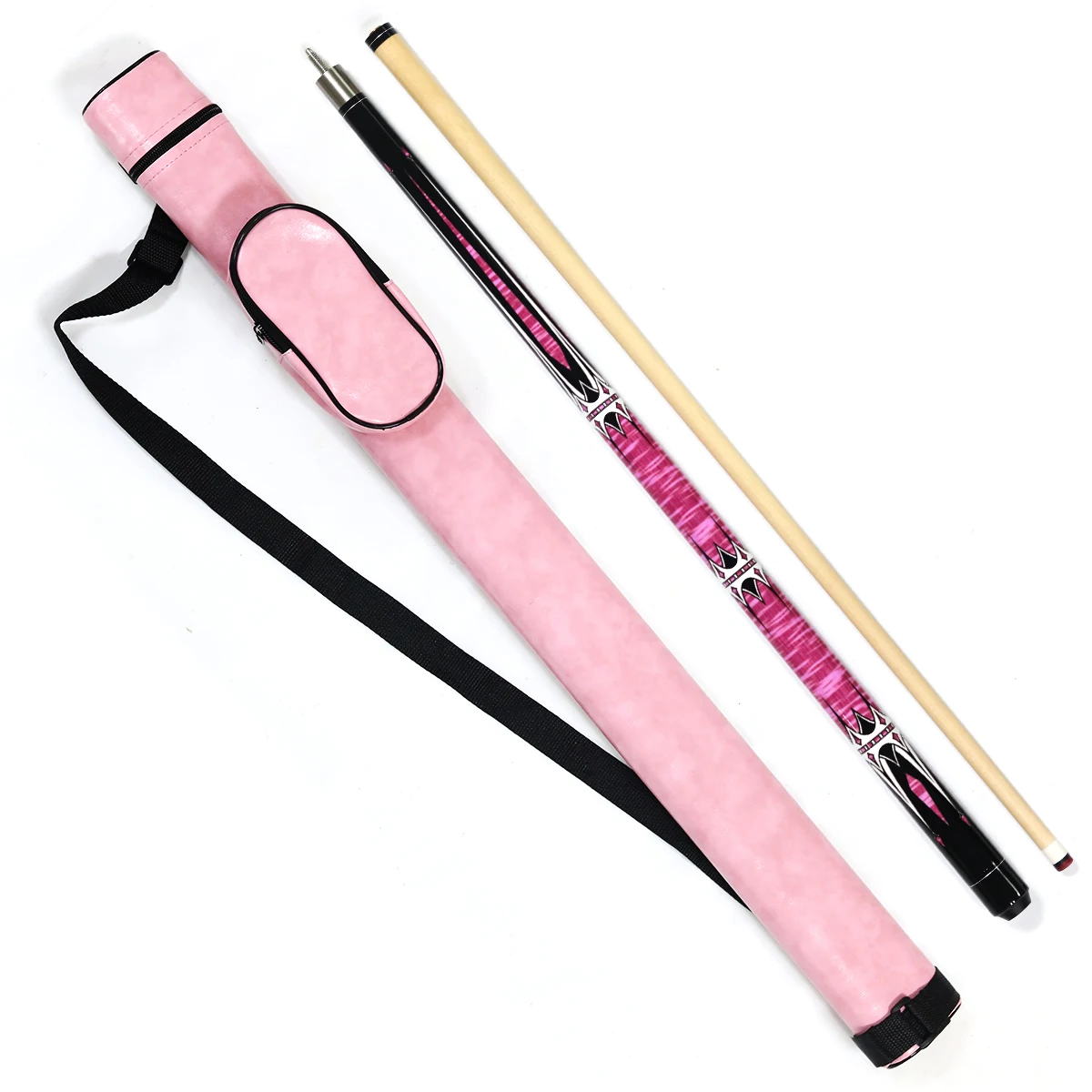 2024 New Arrival Colorful Billiard Cue with case Kit 1/2 Billiard Maple Pool Cue Bag Gift Set 57 Inch With13mm Tip for Sale