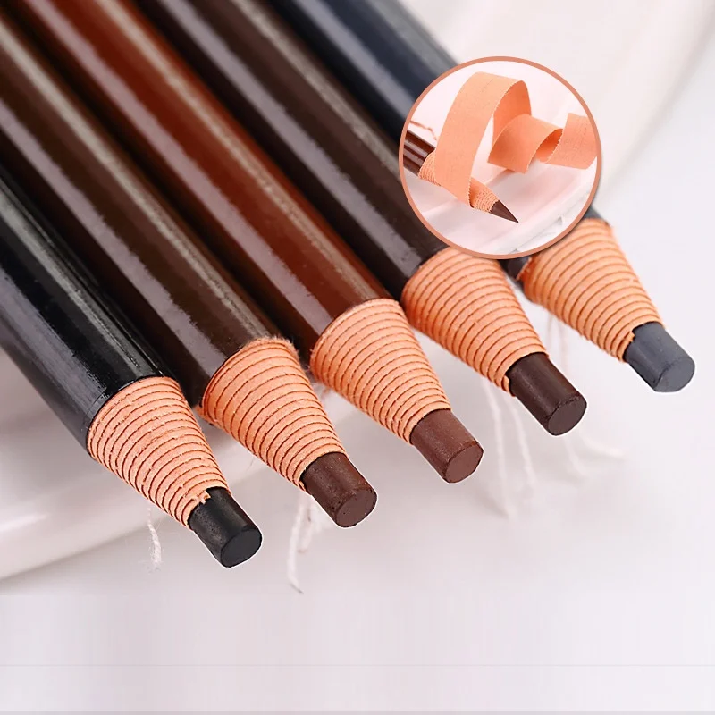 

Best Selling 1818 Wood Waterproof Eyebrow Tattoo Pencil PMU Permanent Makeup Microblading Eyebrow Pencil